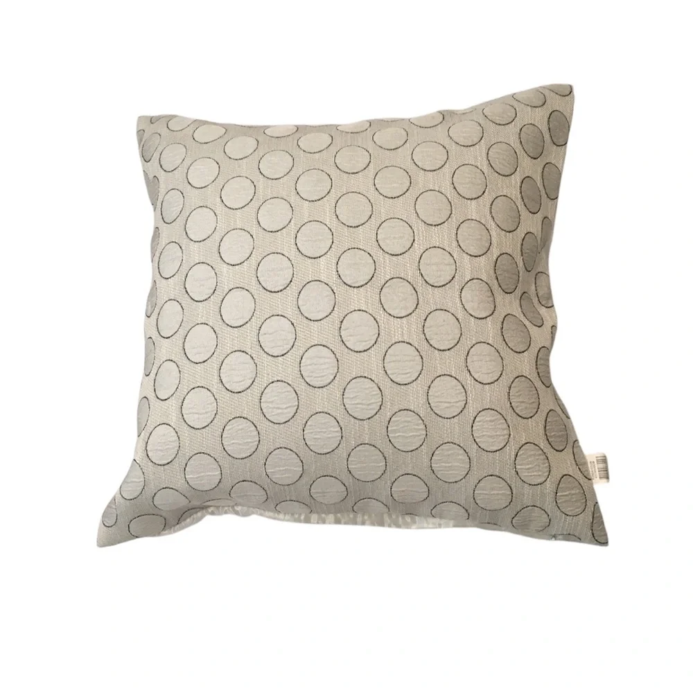 Decorative Pillow with Circle Pattern